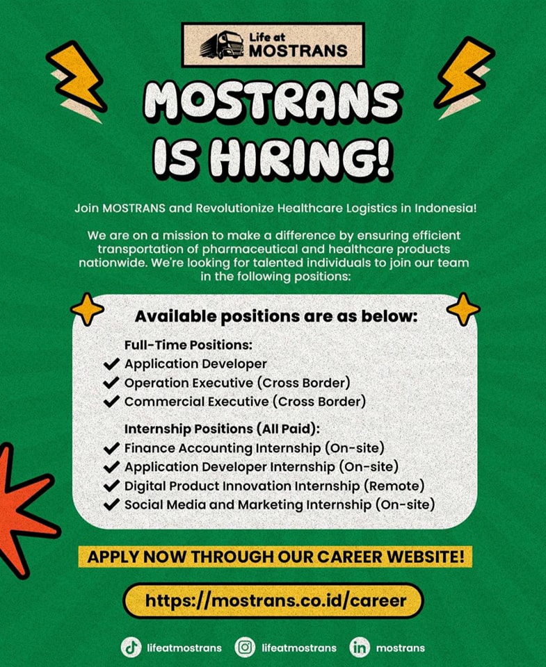 Revolutionizing Healthcare Logistics in Indonesia with MOSTRANS!  

Are you look